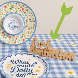 Dolly Parton Wooden 'Cup of Ambition' Desk Decor b